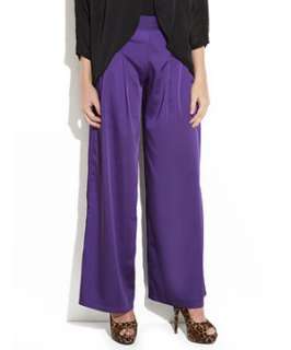 Purple (Purple) Wide Leg Trousers  239145656  New Look