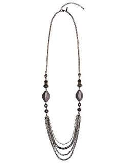 Long mixed bead and chain necklace by Lane Bryant  Lane Bryant