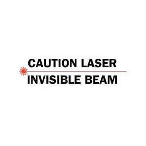  Caution Laser Sign,7 X 10in,r And Bk/wht   BRADY 