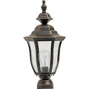   Madrona 1 Light Outdoor Post Lamp in Rust Patina