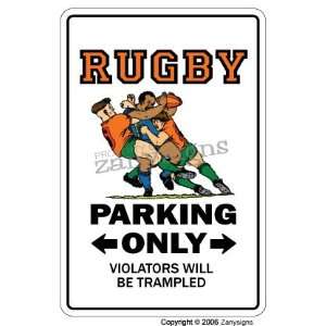  RUGBY ~Novelty Sign~ parking signs ball gift Everything 