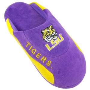   Louisiana State LSU Tigers NCAA Low Pro Stripe Slippers Medium Sports