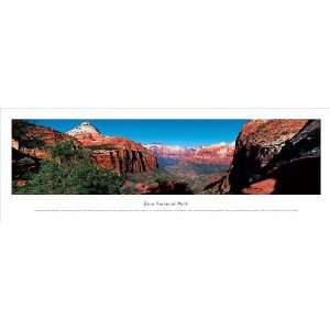Framed Zion National Park Panoramic Picture Photograph  