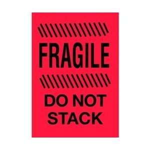  Fragile Shipping Labels   Fragile Do Not Stack Red with 