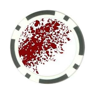  Blood Splatter Poker Chip Card Guard Great Gift Idea 