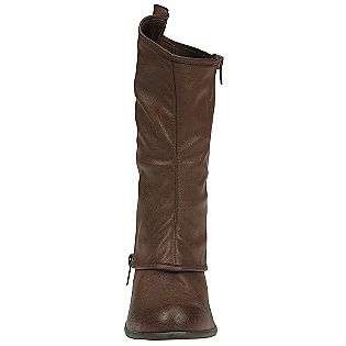 Womens Patia Western Boot with Zipper   Brown  Qupid Shoes Womens 