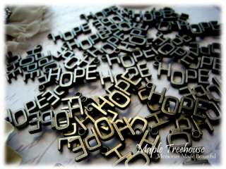 Charms   Hope Metal Embellishments (6pcs) Scrapbooking  