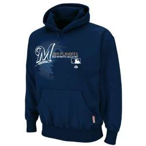  Brewers Majestic Navy Authentic Collection Change Up Playoffs 