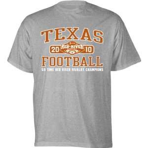 Texas Longhorns Ice Grey 2010 Red River Rivalry Game T Shirt  