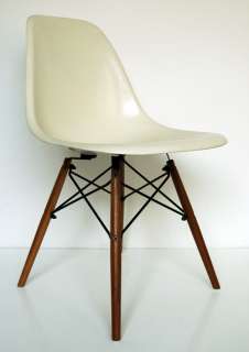 Eames Herman Miller Zenith DSW DAW Dining Chair DOWEL BASE Real WALNUT 