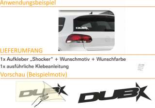 E154 Shocker DUB OEM Style Aufkleber Sticker Auto VW  