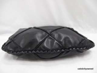 Bottega Veneta Black Leather Braid Quilted Maxi Bag  