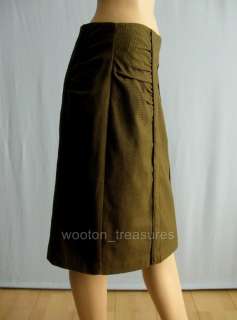 Nanette Lepore Smitten Skirt Army Green 10 $275 NWT  