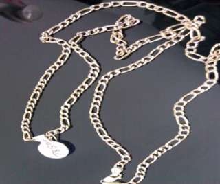 10K Yellow Gold Figro Link Chain Necklace Diamond Cut  