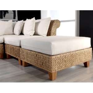   Rattan and Wicker Ottoman by Hospitality Rattan