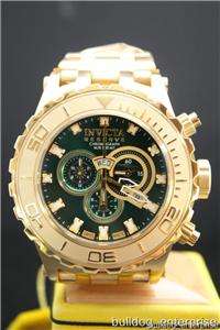 Mens Invicta 6900 Reserve Subaqua Specialty 18kt Gold Plated Swiss 