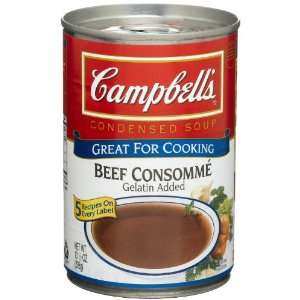 Campbells Beef Consomme, 10.5 oz Cans, 12 ct