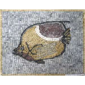  Fish Marble Mosaic Art ITFCAN67
