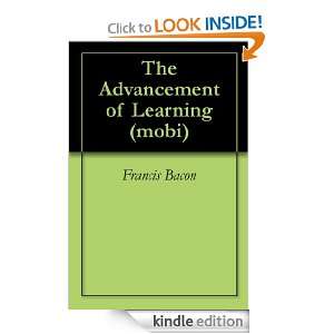   of Learning (mobi) Francis Bacon  Kindle Store