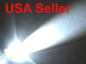   of 100 PCS 5mm round White LED super bright bulb lamp light USA Seller