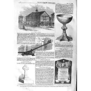   1858 TOWNHALL LEOMINSTER CHALICE CHURCH TABLET SCHOOL