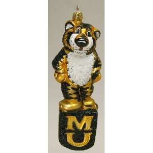  University of Missouri Mizzou Tigers Glass Blown Holiday 