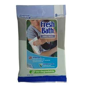   Fresh Bath Wipes Travel Size, 8 Count Wipes