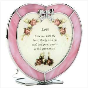  Heart Shaped Love Plaque and Candle Holder
