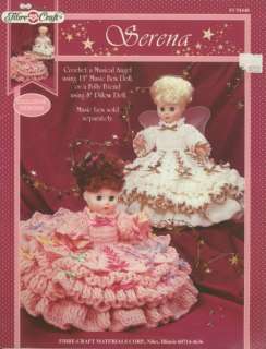 Serena Doll Dress FibreCraft Crochet Pattern Leaflet  