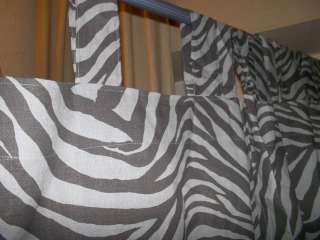 Gardinen Übergardinen Fenstervorhang Vorhang Leinen Zebra NEU in 
