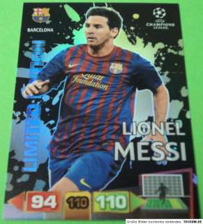 Messi Barcelona LIMITED Adrenalyn Champions League CL 2011 2012 11 12 