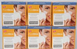 6x22 Neutrogena Pure Glow Reinigungskissen = 132Stk NEU  