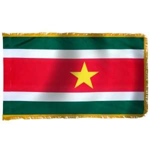  Suriname Flag 3X5 Foot Nylon PH and FR Patio, Lawn 