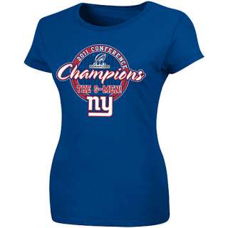 New York Giants 2011 NFC Conference Champions Womens Short Sleeve T 
