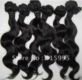  Virgin Remy Human Hair Weft, Hand Tied Extensions   Body Wave  