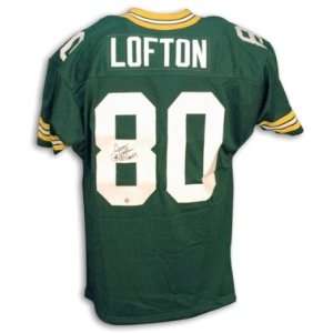  James Lofton Signed Packers Green t/b Jersey w/HOF 03 