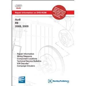  Audi R8 2008, 2009 Repair Manual on DVD ROM [CD ROM] Audi 