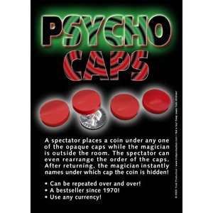  Psycho Caps   Mentalism / Mind Reading Magic Trick 