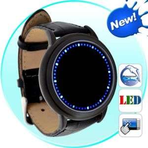 Abyss   Japanese Inspired Blue LED Touchscreen Watch  