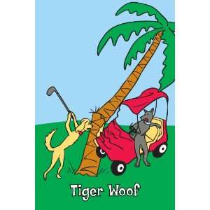  Tiger Woof, Rawhide Greeting Card for Dogs Kitchen 