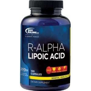  Bodybuilding R Alpha Lipoic Acid   100 Capsules 
