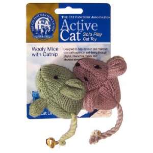  Cat Nip Wool Mouse 2Pk