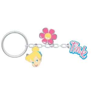 Tinker Bell Charm w/ Flower Disney 3 In 1 Key Chain