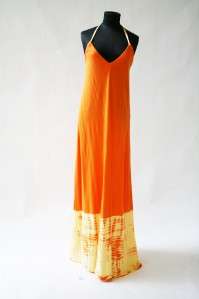 NWT 2011 GYPSY 05 Kindred Halter Maxi Orange Dress XS  