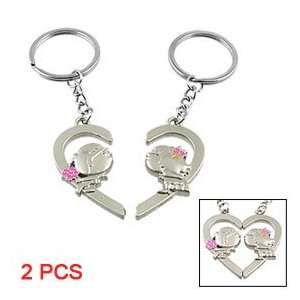  Magnetic Heart Pendant Lovers Kiss Accent Couple 