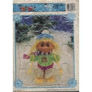    Ross Troll Born to Ski 12 Piece Frame Tray Puzzle 