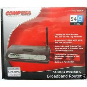  Compusa 54 Mbps Wireless G Broadband Router Electronics