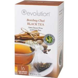  Tea, Bombay Chai Tea, 16 Flow through Infuser Bags in a Stay 
