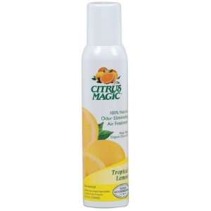 Citrus Magic Air Freshener, Non Aerosol Spray Lemon 3.5 oz. (Pack of 4 