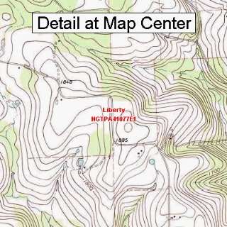  USGS Topographic Quadrangle Map   Liberty, Pennsylvania 